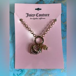 Juicy Couture Pretty and Pink charm Necklace